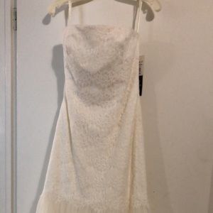 David’s bridal wedding dress. Unworn